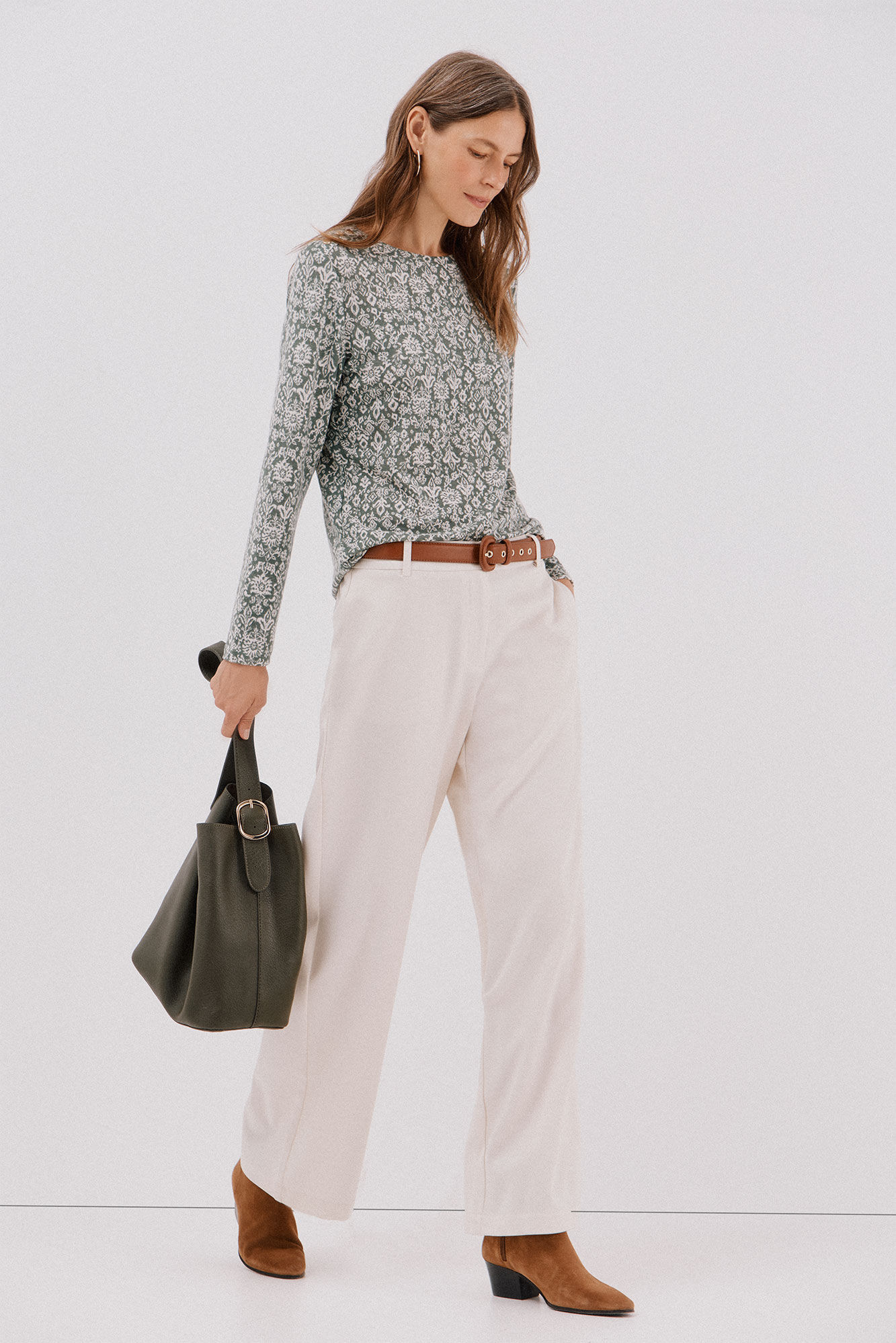 Cortefiel Camiseta caja botones