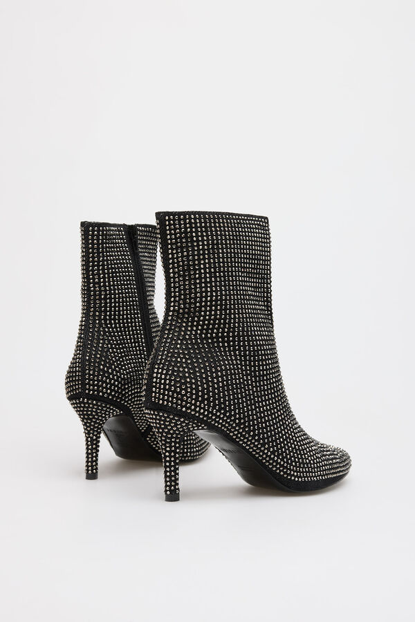 Cortefiel Denim studded bootie Grey