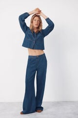 Cortefiel Camisa denim Soft Azul