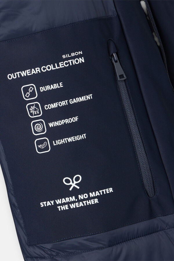 Silbon Parka técnica tailoring Azul marino
