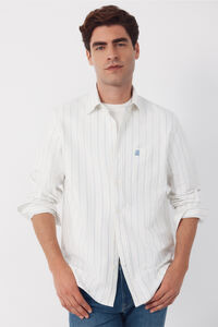 Cortefiel Striped Oxford shirt
