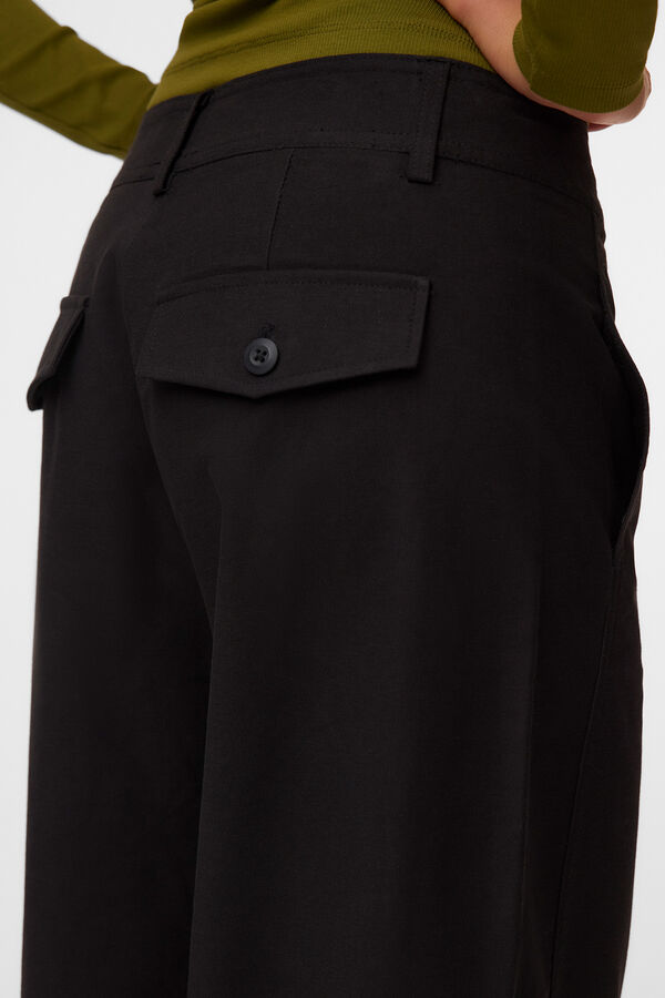 Vero Moda Cal&ccedil;a utilit&aacute;ria de perna larga Preto
