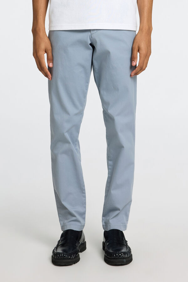 Selected Cal&ccedil;as chino para homem slim fit Azul