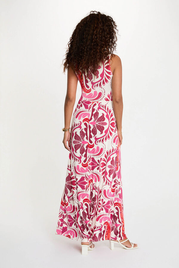 Morgan Heart-neck long dress Multicolour