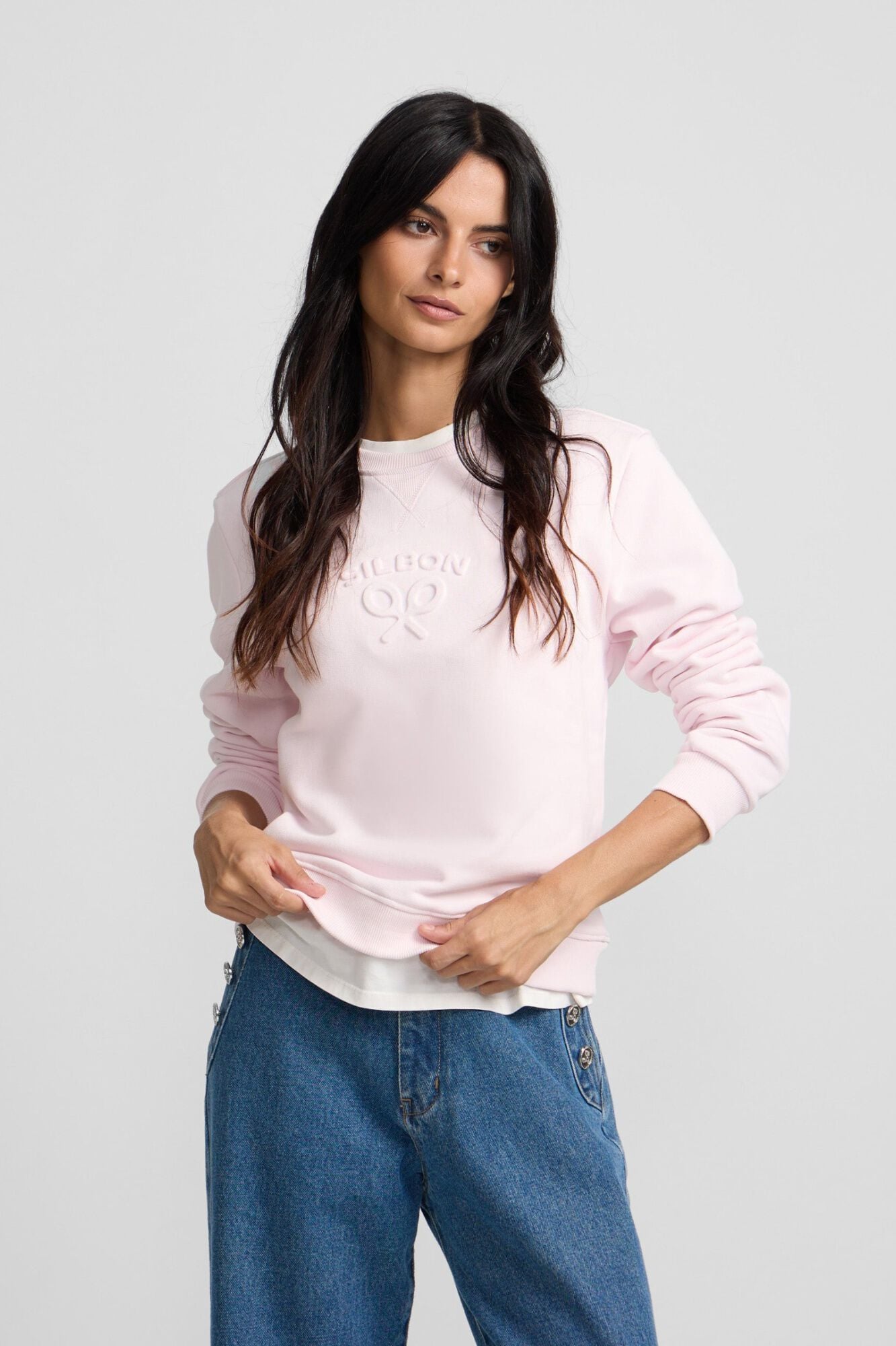 Silbon Sweatshirt mulher Silbon cl&aacute;ssica