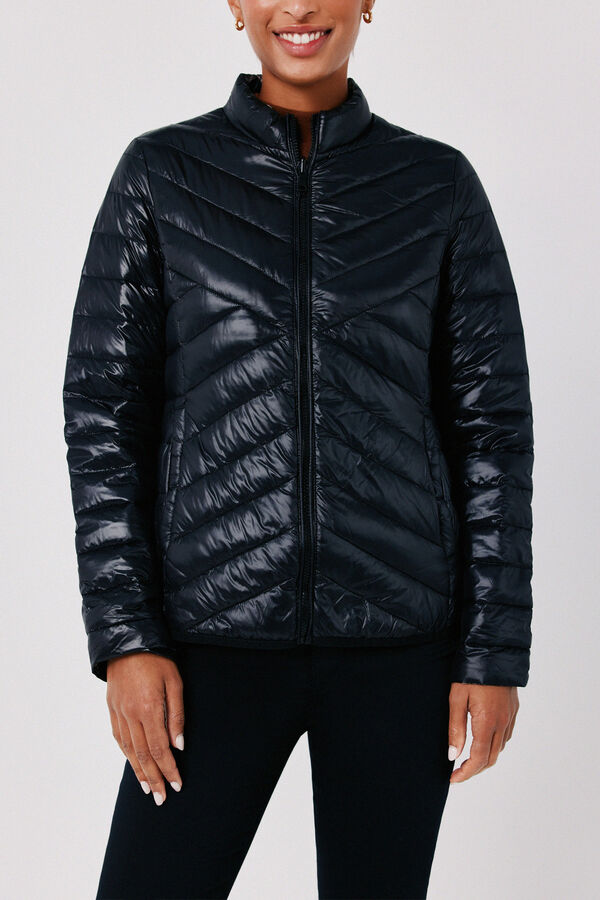 Cortefiel Reversible down puffer jacket Black
