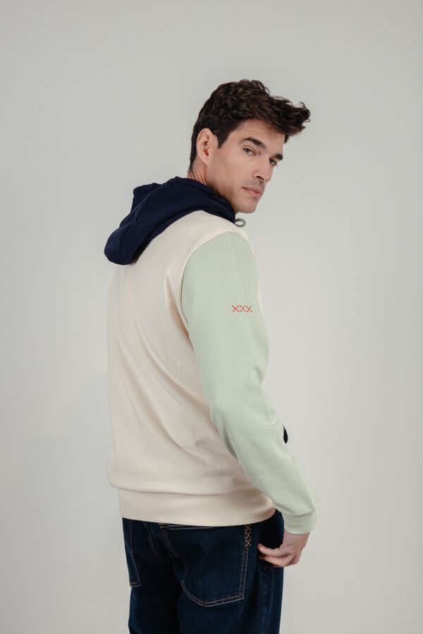 elPulpo Sweatshirt com capuz Ecru