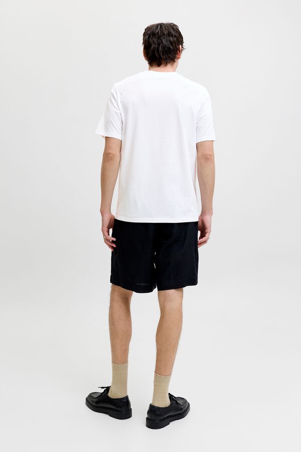 Jack & Jones T-shirt com logo em algod&atilde;o Branco