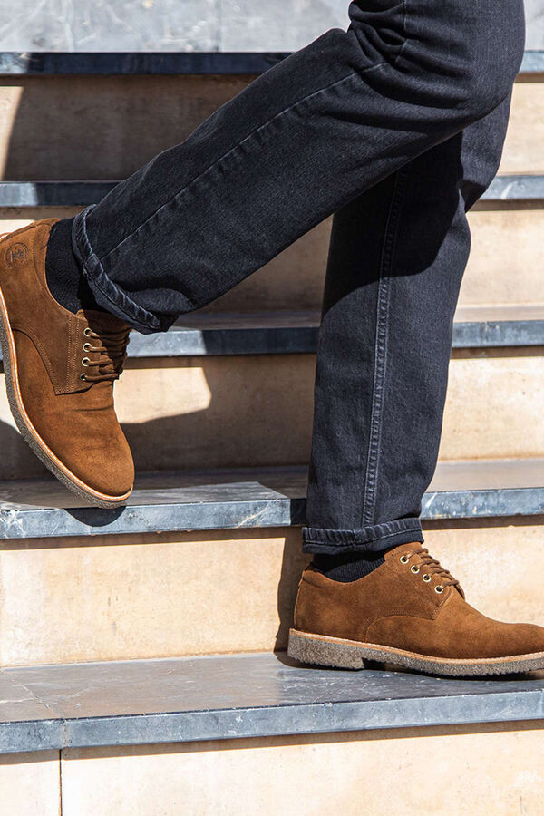 Panama Jack Zapato hombre piel Marr&oacute;n