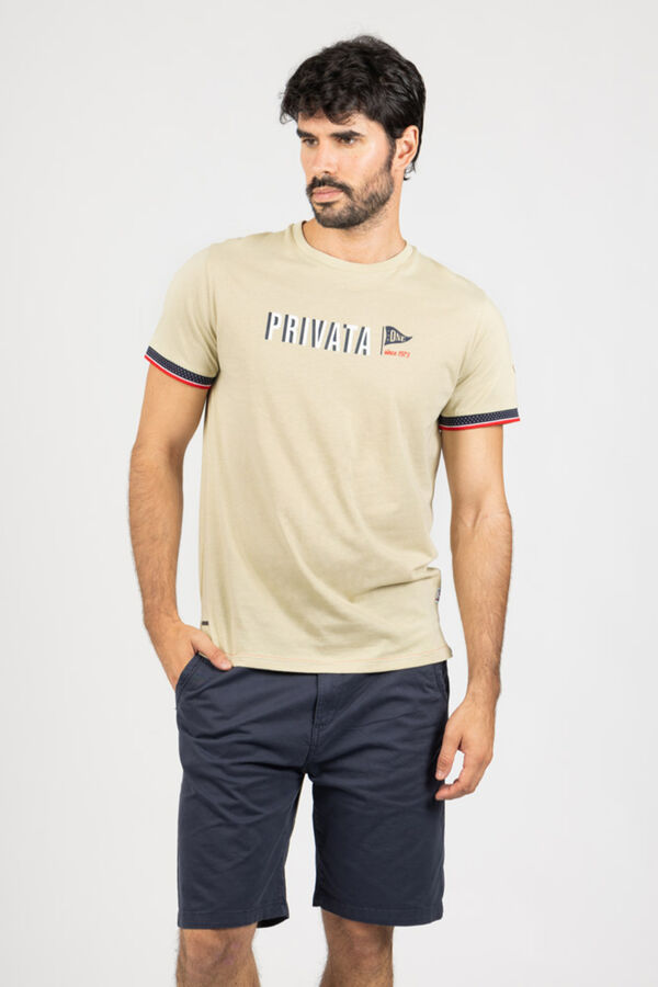 Privata Short sleeve T-shirt Beige