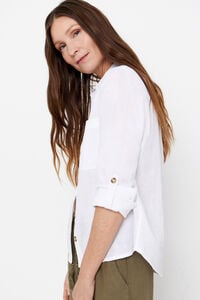 Cortefiel Camisa de algodão sustentável Branco