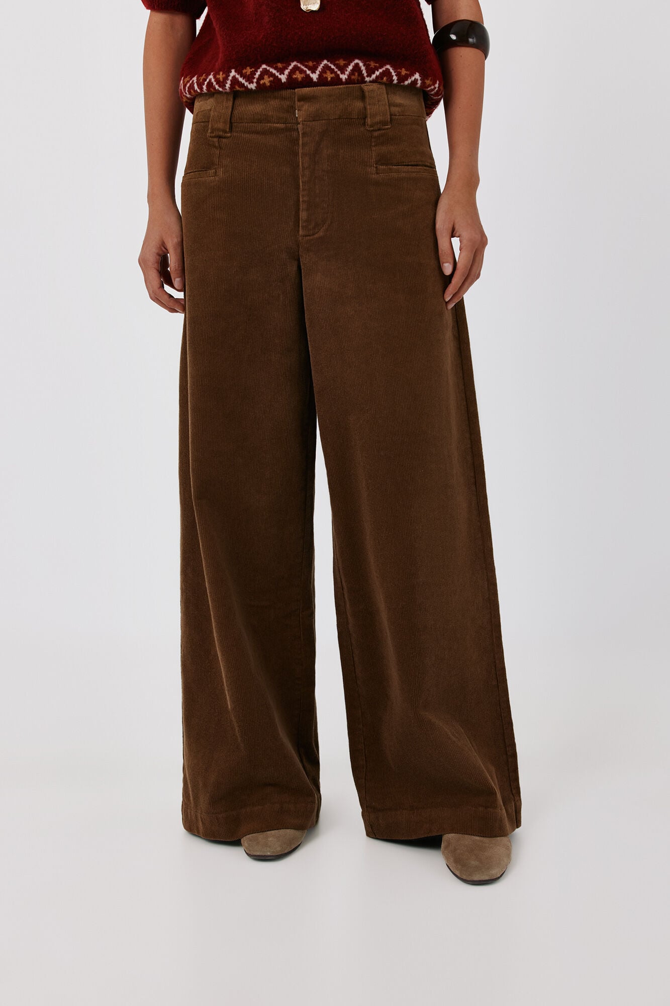 Cortefiel Piping corduroy trousers