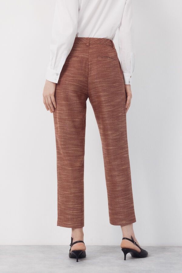 Cortefiel Slim fit trousers Orange