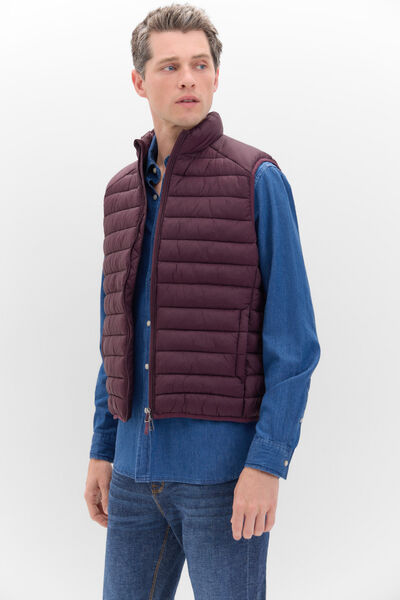 Cortefiel Ultralight Thermolite gilet Maroon