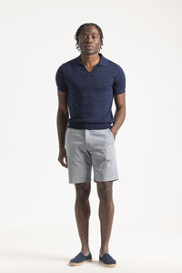 Cortefiel Micro-checked Bermuda shorts Navy