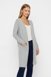 Cortefiel Women's long cardigan with long sleeves Grey