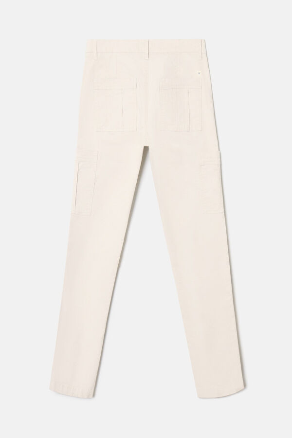 Cortefiel Pantalón sport cargo Beige