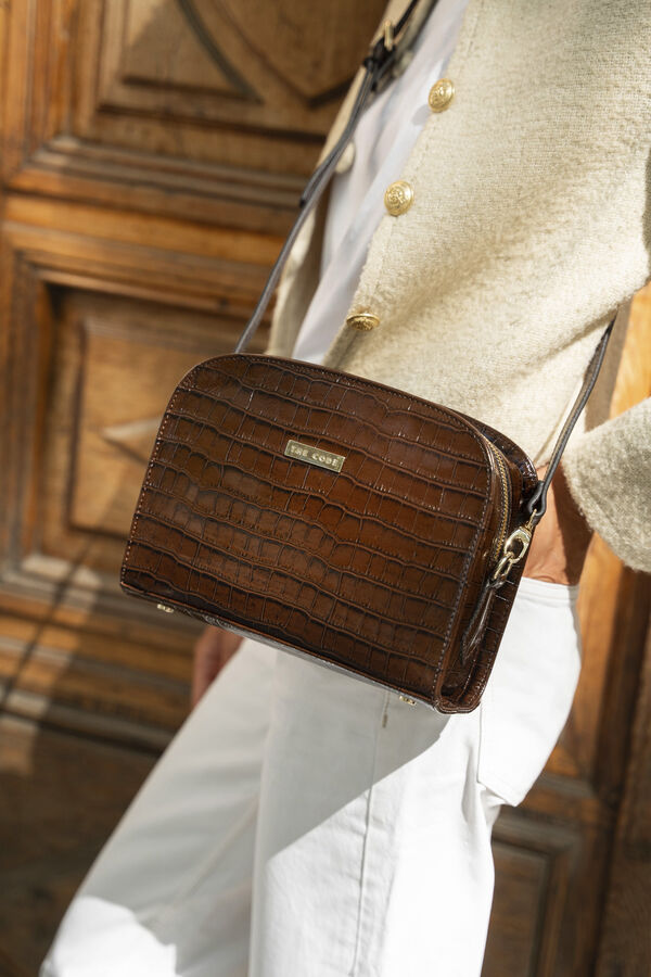 The Code Bolsa tiracolo Cassandra chocolate Castanho