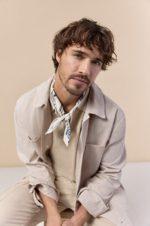 OOTO Casaco worker Ecru