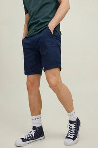 Cortefiel Regular-fit chino shorts Navy