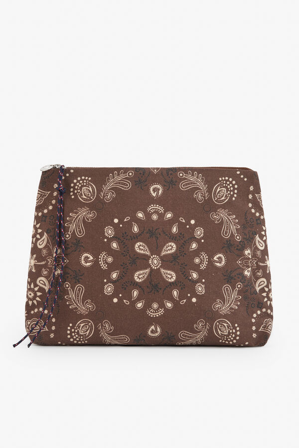 Zubi Pouch handbag Dark brown