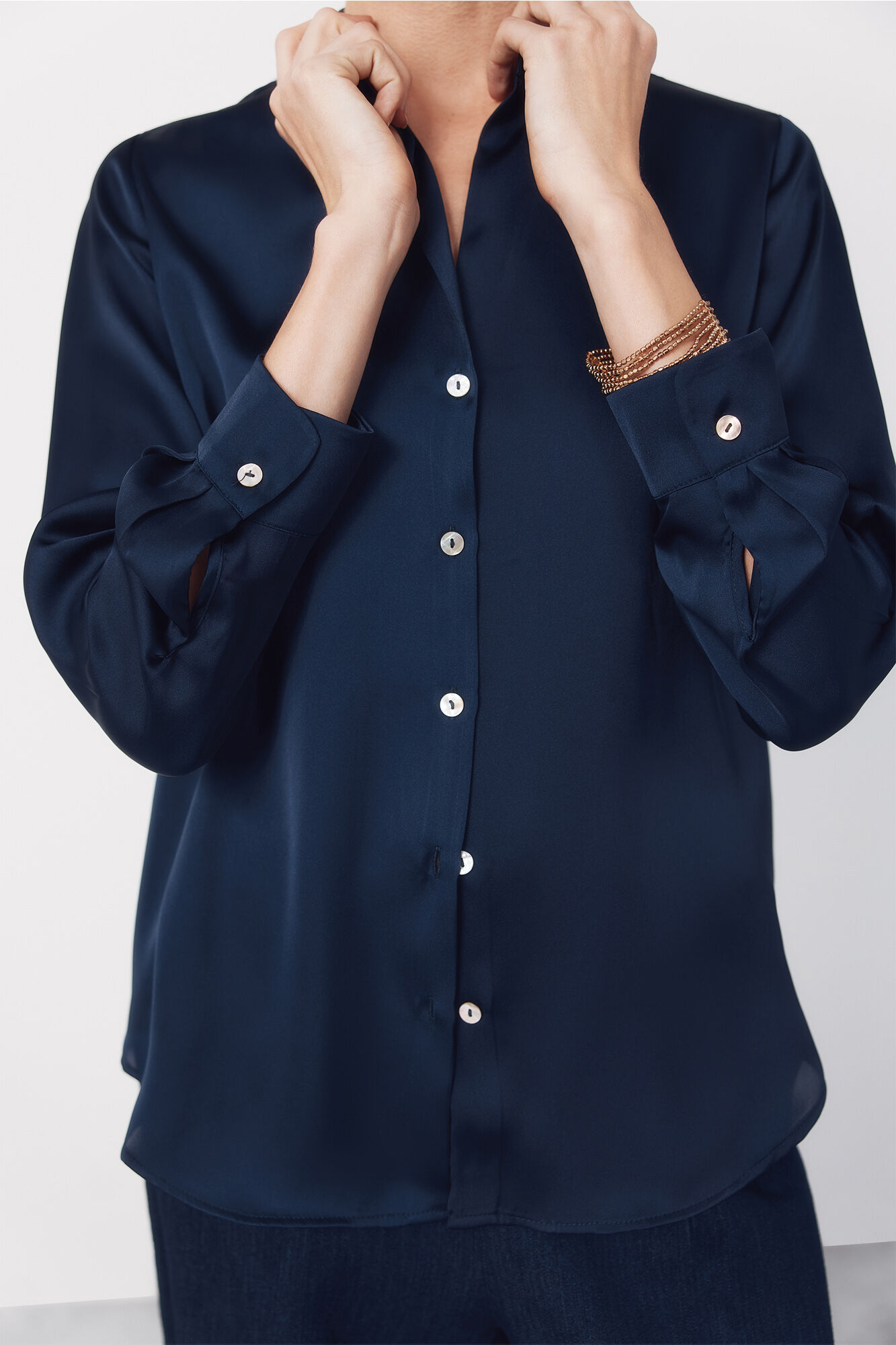 Cortefiel Satin-finish shirt