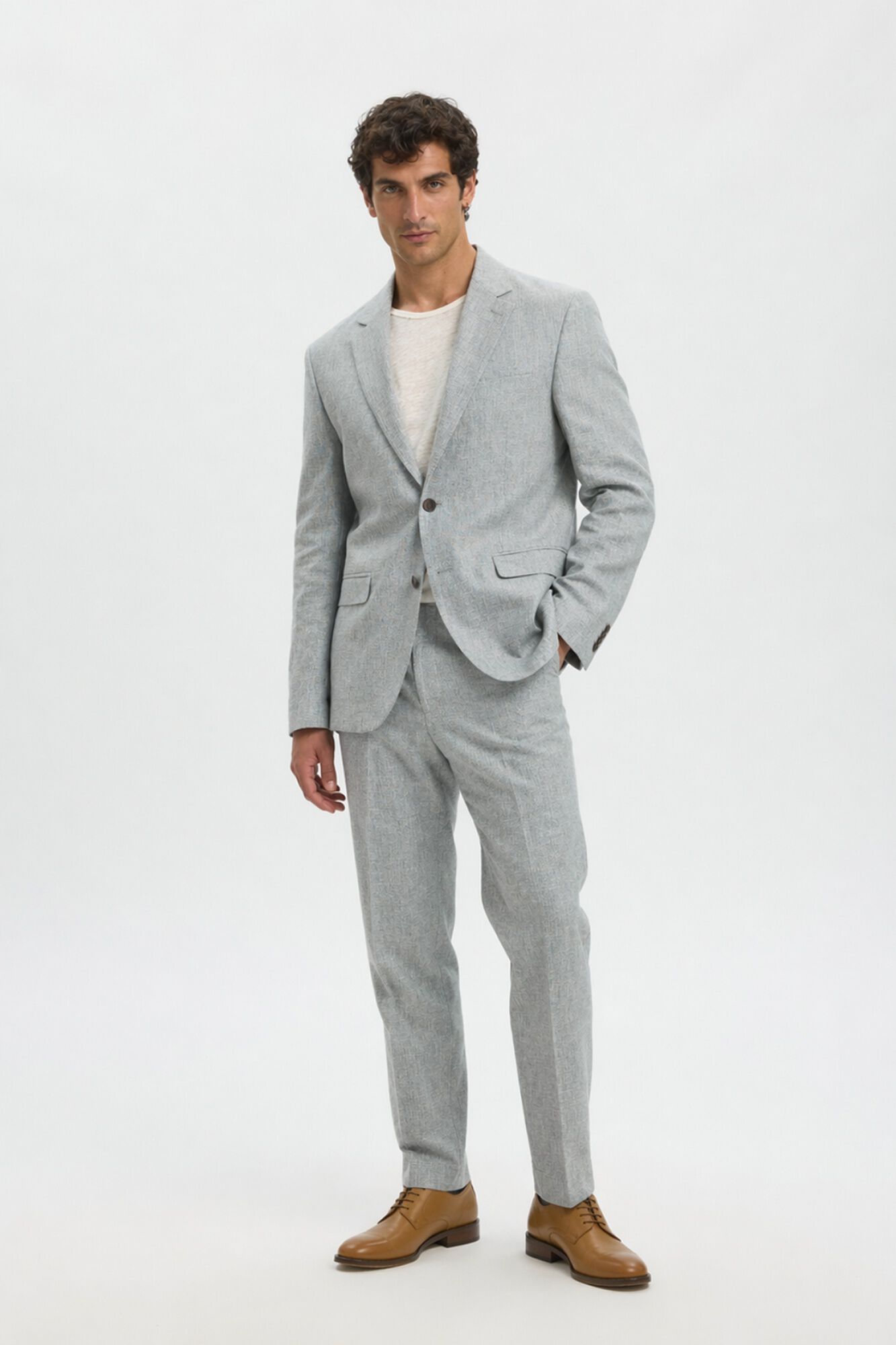 Selected Casaco de linho com aba