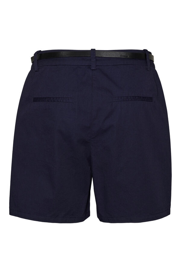 Cortefiel Shorts estilo chino con cinturón Azul marino