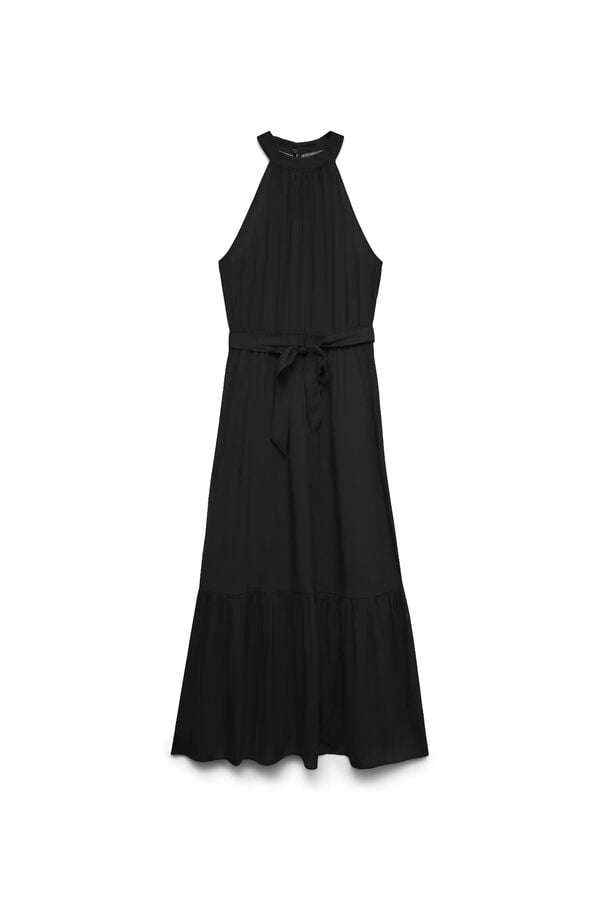 Vero Moda Vestido comprido gola halter Preto