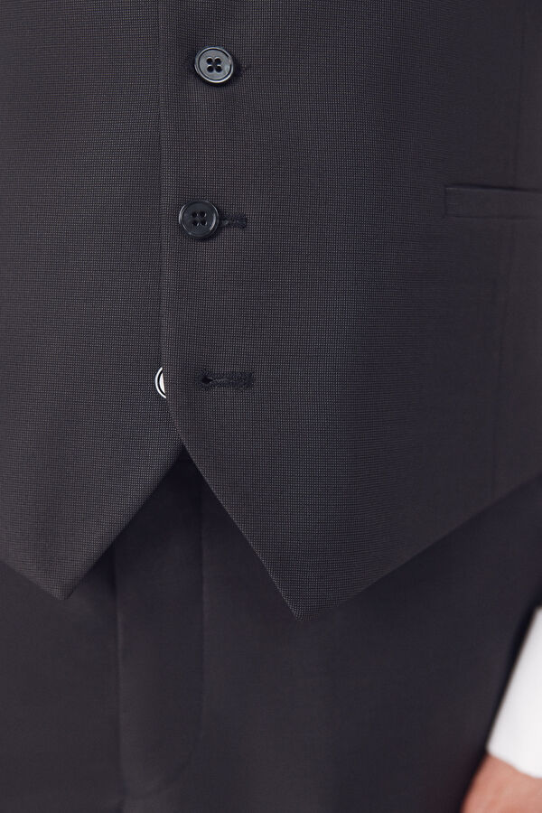 Cortefiel Vest structure XXI Serie Dark grey