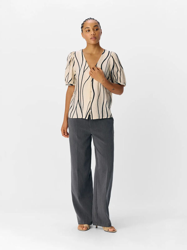 Object Blusa estampada Cinzento