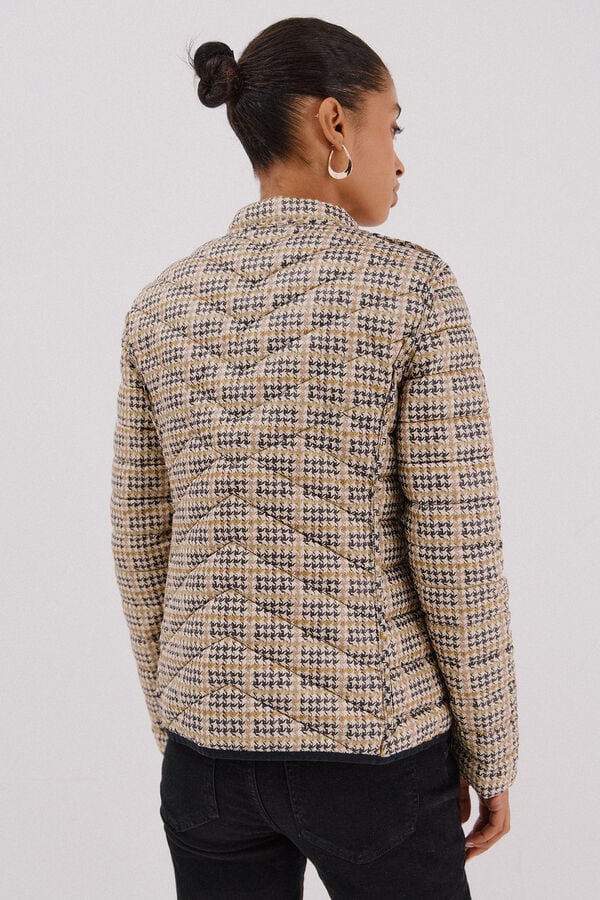 Cortefiel Reversible feather bomber jacket Black