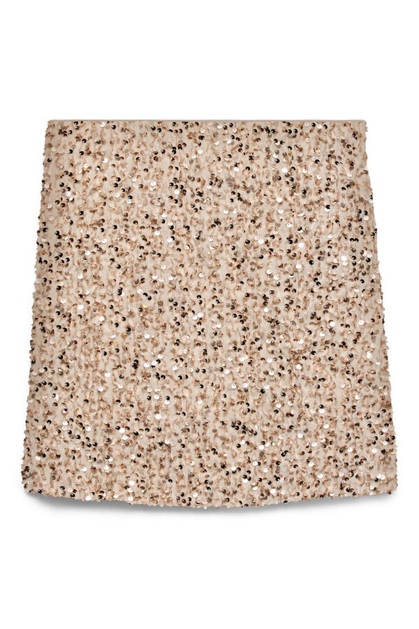 Vero Moda Saia curta de lantejoulas  Cinzento