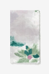 Vilanova Len&ccedil;o estampado Verde