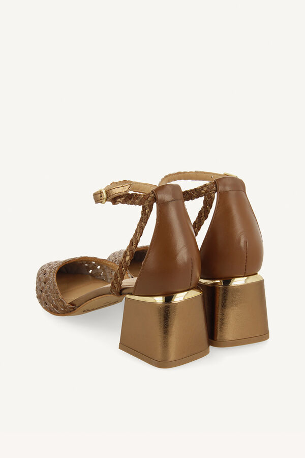 Gioseppo Zapatos de salón piel trenzada Camel