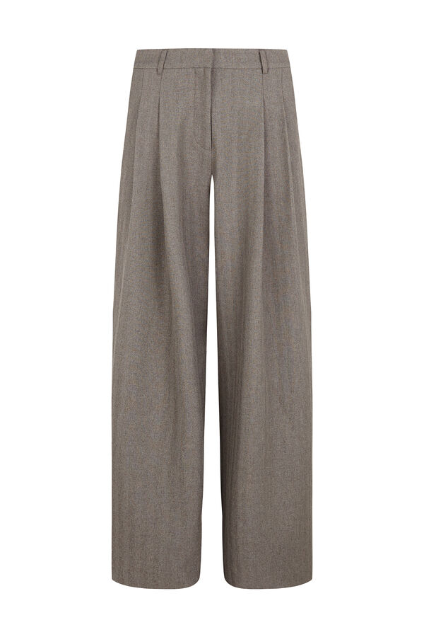 Cortefiel Pantal&oacute;n de pinzas de mujer Beige