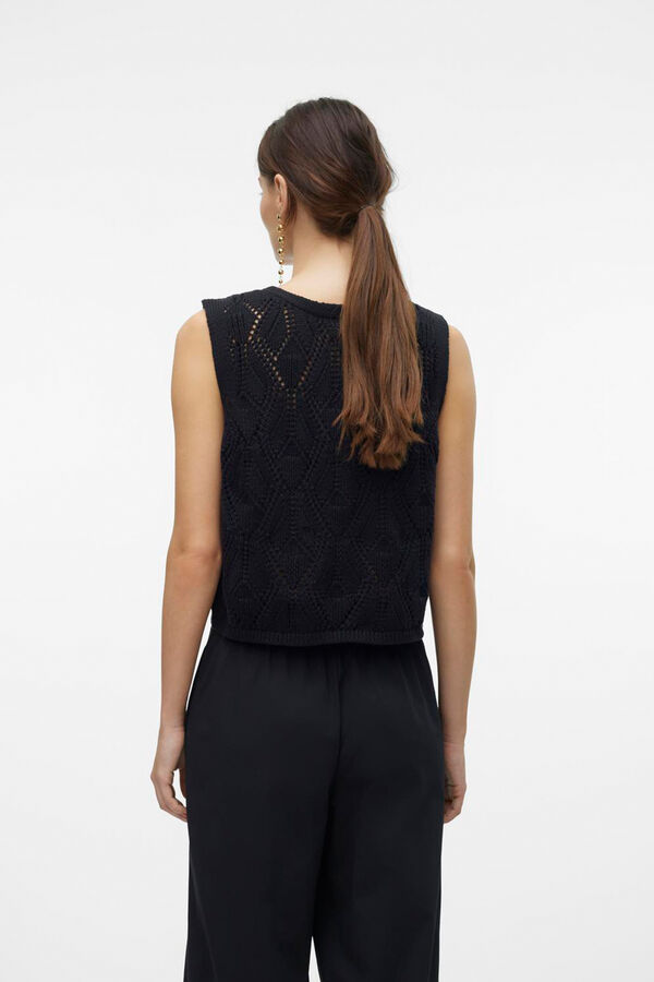 Vero Moda Chaleco de punto Negro
