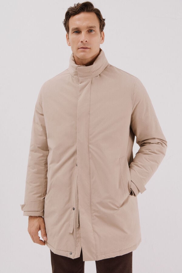 Cortefiel Technical parka with removable lining Beige