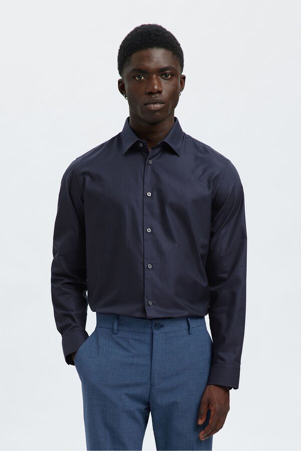 Selected Camisa formal slim fit Azul