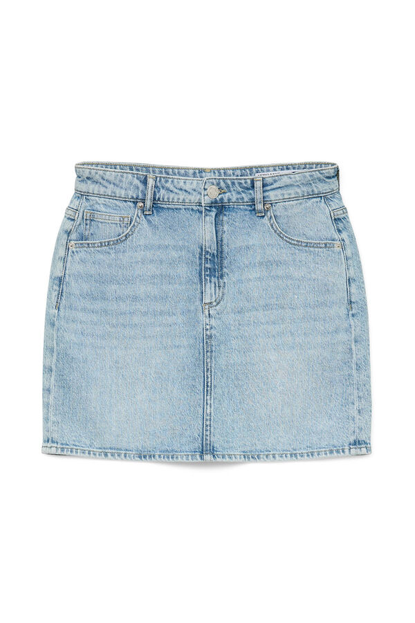 Vero Moda High- rise short denim skirt Blue