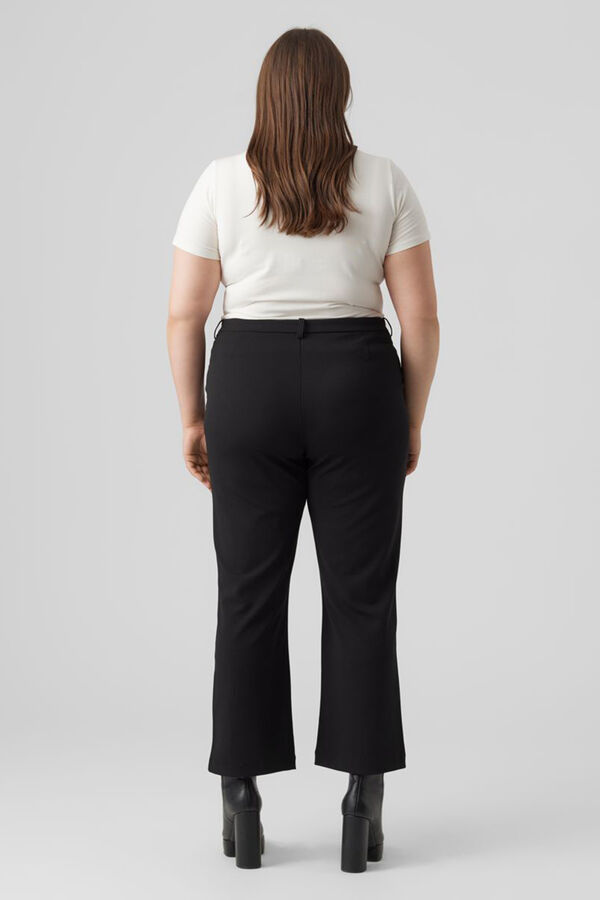 Cortefiel Plus size loose fit straight trousers Black