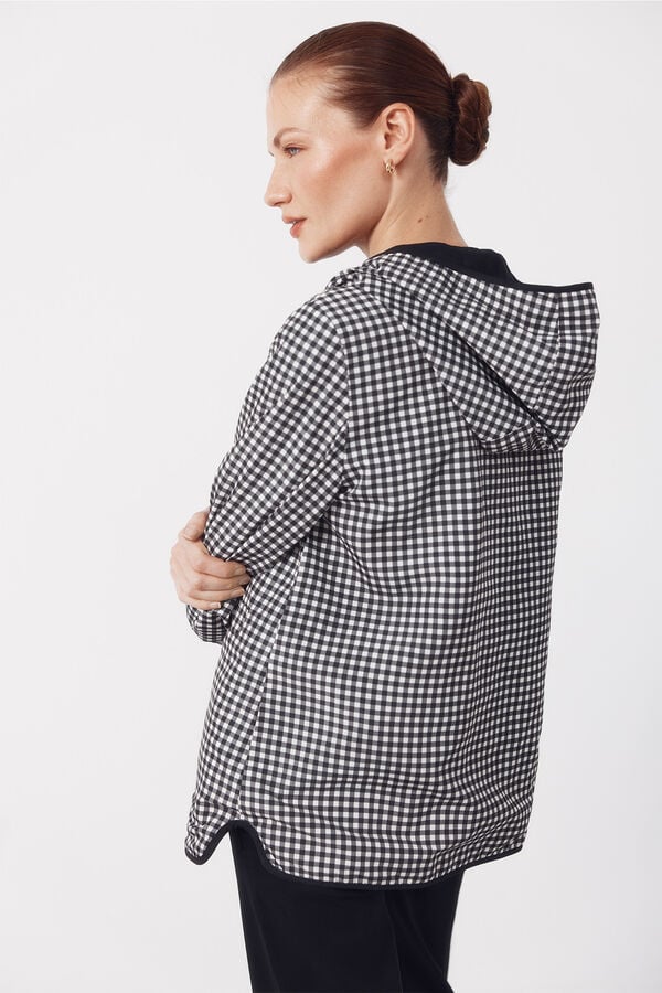 Cortefiel Reversible water-repellent parka Dark grey