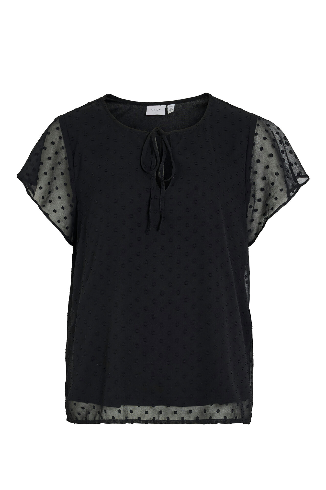 Vila Blusa manga corta plumeti