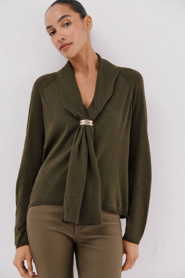 Cortefiel Jersey foulard hoop Green