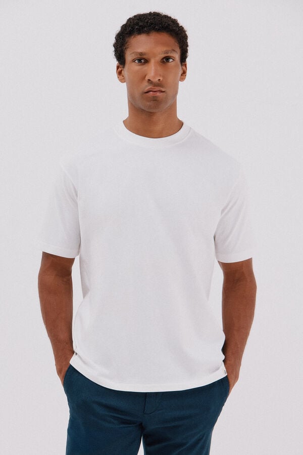Cortefiel Basic T-shirt White