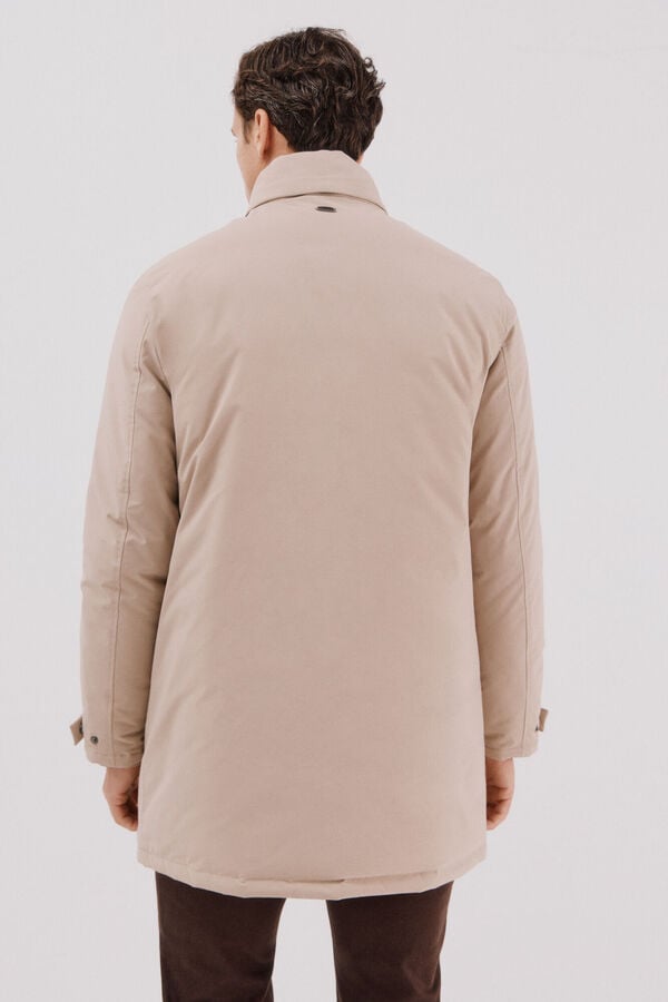 Cortefiel Technical parka with removable lining Beige