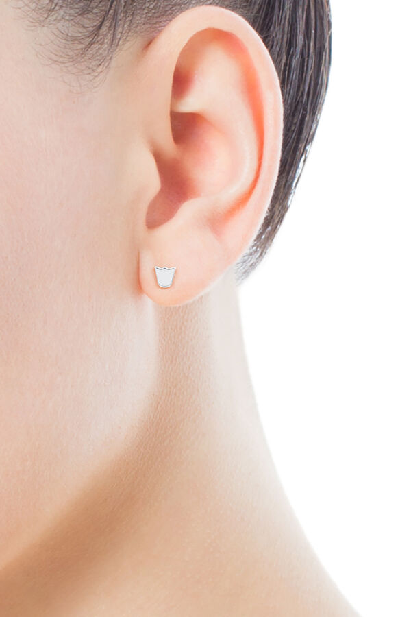 Cortefiel Basics pack of silver earrings Grey