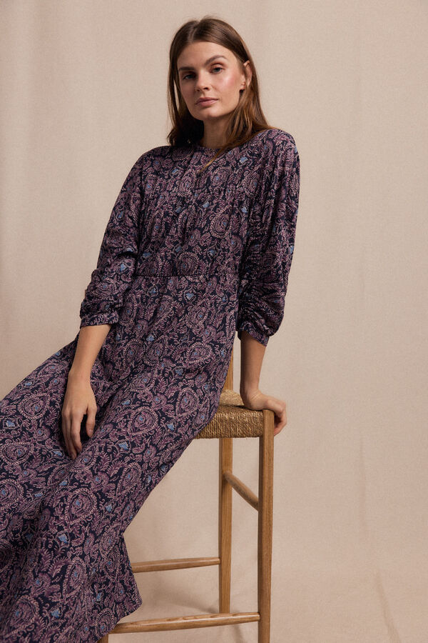 Slowlove Vestido estampado Negro