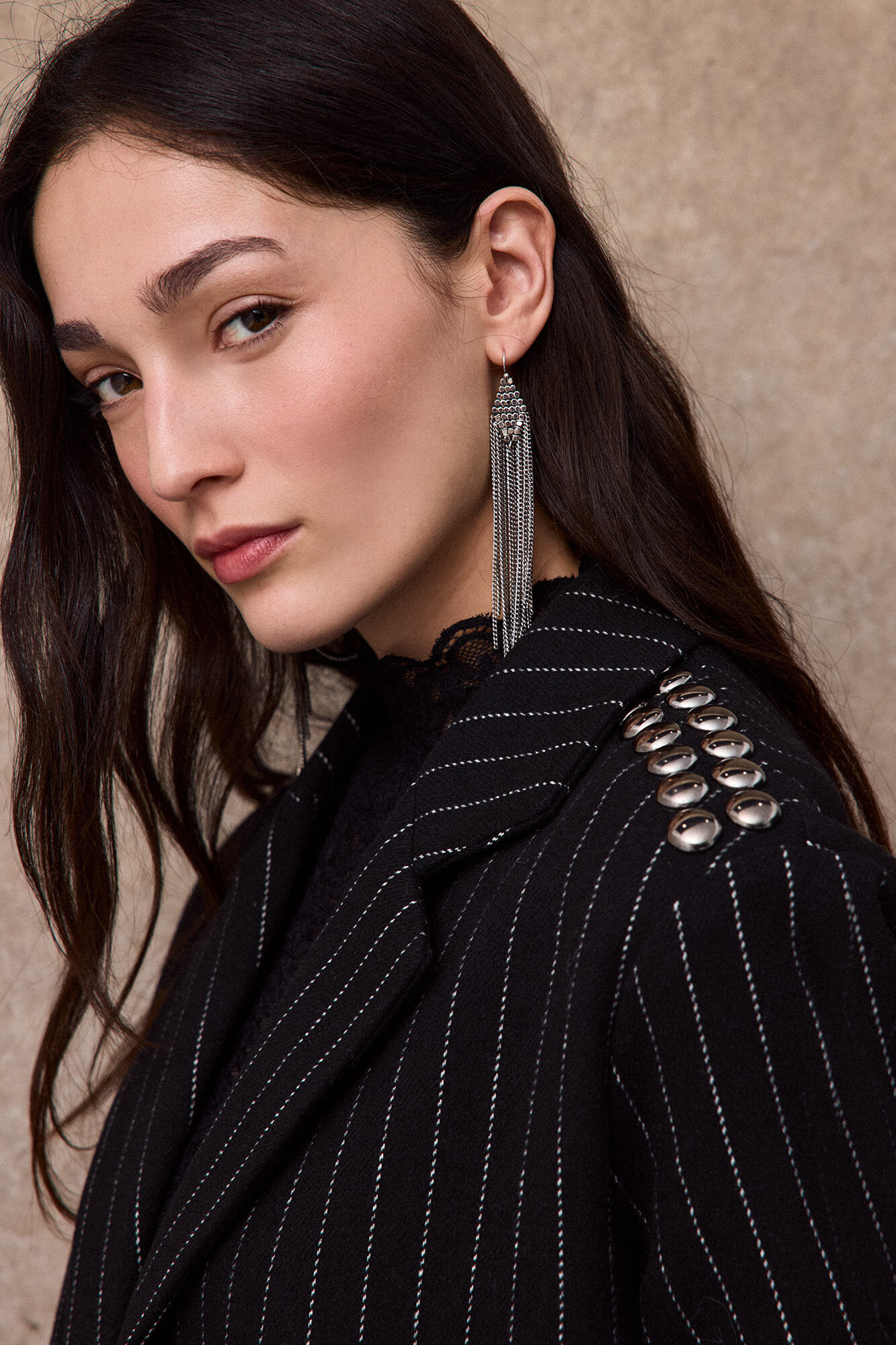 Slowlove Blazer com tachas