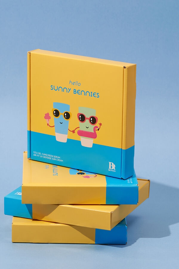 Benton Invisible SPF50 and SPF50+ sunscreen duo Yellow